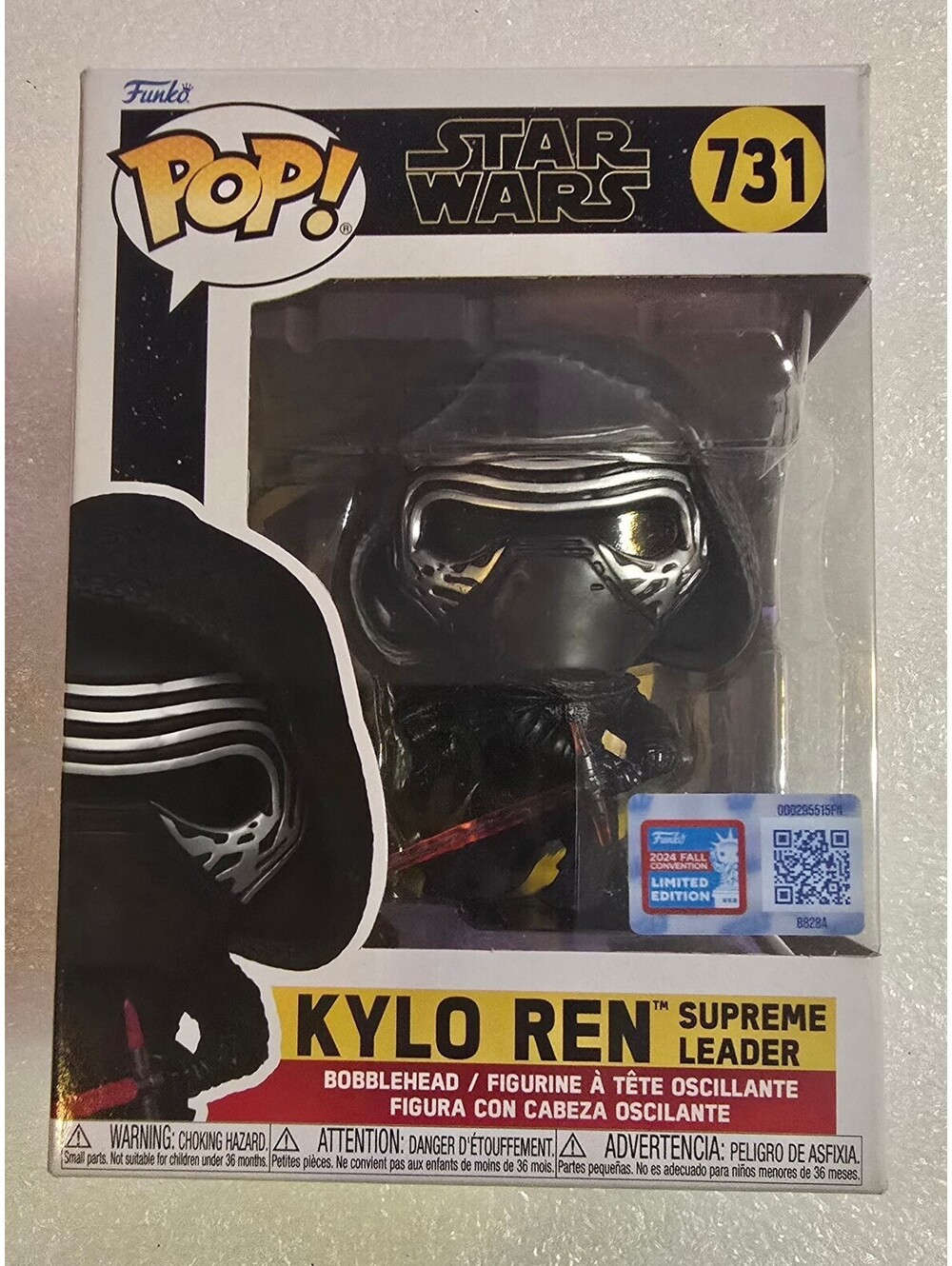 Star Wars Funko Pop 731 Kylo Ren Supreme Leader Vaulted MINT